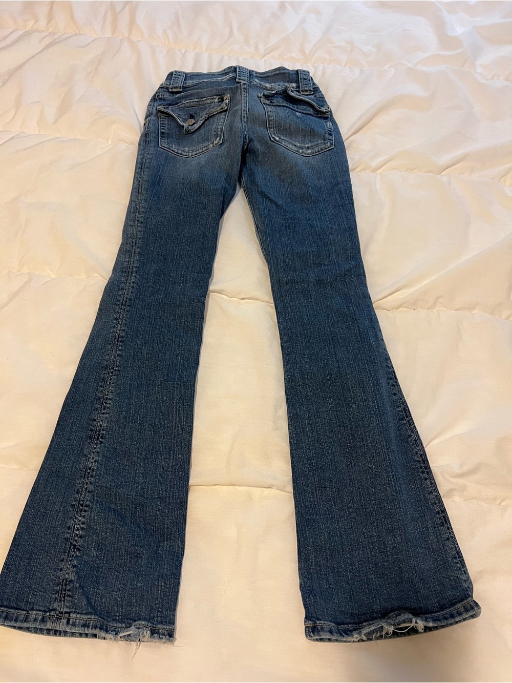 Arden B Dark Blue Flared Jeans